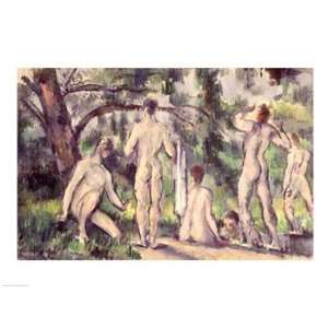  Study of Bathers   Poster by Paul Cezanne (24x18)