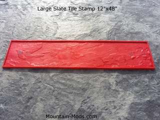 New Large Slate Tile 12x48 Rigid Texture Decorative Concrete Cement 