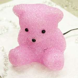  Vintage Teddy Bear Shaped Lamp   Pink