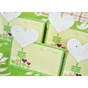  Please Be Seeded Heart Plantable Seed Place Cards (set 