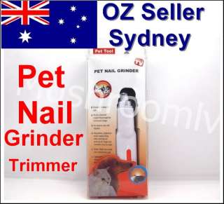 Pet Dog Cat Nail Grooming Care Grinder Trimmer Clipper  