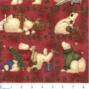    45 Wide Polar Christmas Fabric By The Yard Arts, Crafts & Sewing