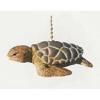 Tropical Reef Ocean Sea Turtle Tiki Ceiling Fan Light Pull