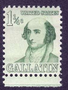 US 1279 Mint Never Hinged 1 1/4 Cent Gallatin  