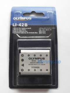 LI 42B Battery For Olympus FE 20 FE 5500 350 340 780 820 830 5000 1040 