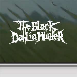  The Black Dahlia Murder White Sticker Laptop Vinyl Window 