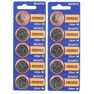 Sony Lithium 3V Batteries CR2032 Used By 2021, 10 by Sony