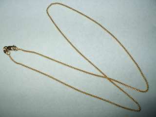 18 inch 14K yellow gold Round Wheat chain lobster 2.2 g  