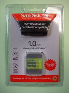 Authentic SANDISK 1g Memory Stick Pro Duo SEALED ORIGINAL  