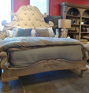 King Provential Handcarved Bed All Wood Queen & California King 