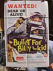   the KID Western Cowboy Bank Robber Vintage Original Movie Poster 1963