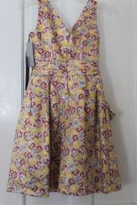 ZAC POSEN Target Floral Brocade Tie Dress 1 3 9 11 13  