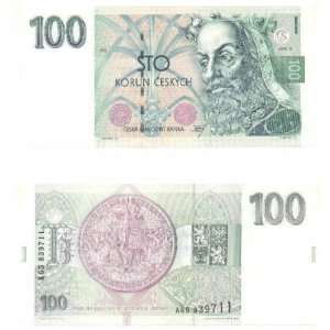 Czech Republic 1993 100 Korun, Pick 5a