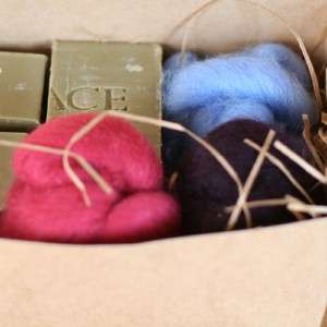 Spiderfelt Soap Felt Felting Kit Beginner w/ Wool Roving Soap CHOOSE 