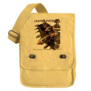 Messenger Field Bag Yellow United States Air Force Defending Americas 