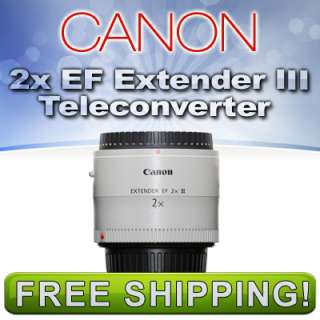 Canon 2x EF Extender III (Teleconverter) NEW 4410B002 013803122152 