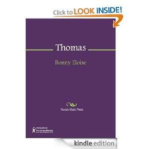 Bonny Eloise Sheet Music J. R. Thomas  Kindle Store