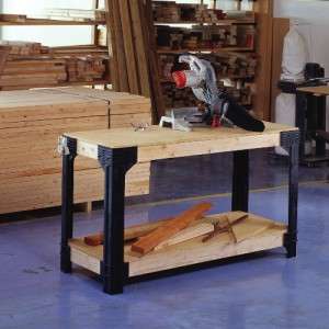 DO IT YOURSELF GARAGE TOOL WORKBENCH SHELVING SYSTEM  