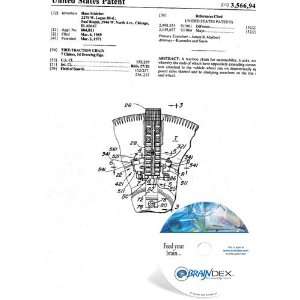  NEW Patent CD for TIRE TRACTION CHAIN 