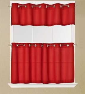 JACKSON 58x12 Grommet Valance Kitchen Curtain White Color  