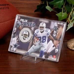 NFL Dallas Cowboys #28 Felix Jones Silver Coin Card  