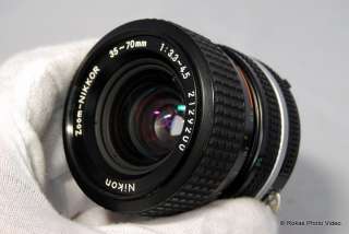 Nikon 35 70mm f3.3 4.5 Lens Ai s zoom manual focus A 018208014743 