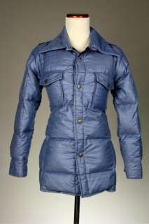 Vintage Eddie Bauer Blue Goose Down Puffy Jacket/Coat M  