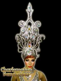 SILVER QUEEN Drag Pageant CABARET CRYSTAL HEADDRESS  