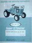  Super 12 & 14 hydro Trac tractor manuals parts owners + engine 