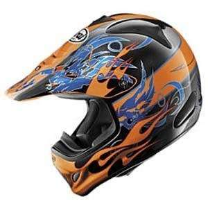  Arai VX Pro III Wing Flame Helmet   Small/Orange 