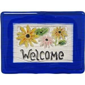    Welcome Flower Texture Mold for Glass Tile or Dish 