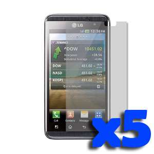 5x Glossy Screen Protector for LG Optimus 3D P920  