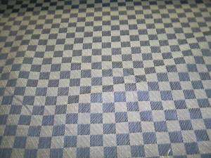 Tapestry Fabric, Blue woven squares, 54wide, per yard  