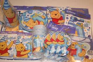   the Poohs BOY 1st Birthday Party Supplies   MANY CHOICES ~ U Choose