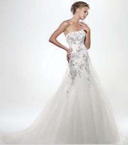 Stunning Wedding Dress Ball Gown SZ 2 48   