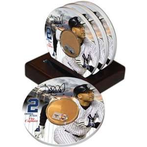  Jeter New York Yankees Game Used Dirt Coasters