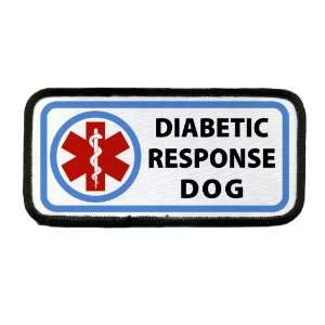  DIABETIC RESPONSE Service Dog Medical Symbol 2.5 x 5 inch 