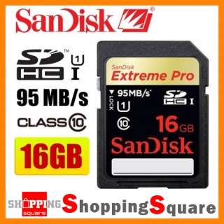 SanDisk 16GB Extreme PRO SD UHS I 95MB/s HD Video SDHC Memory Card 