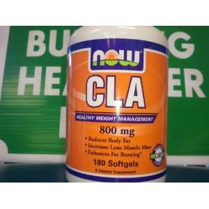  NOW CLA 800 mg 180 Softgels Safflower Oil