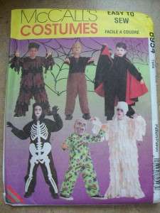 Halloween Costume Sewing Pattern Vampire Mummy Monster  