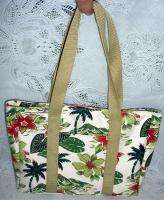 Vintage Sunny Hawaii Tropical Womans Handbag Purse  