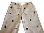 Ralph Lauren Polo Khaki Chino Embroidered Dogs Hunting Pants 38 X 30