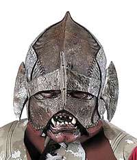 Adult Std. Uruk Hai Warrior Deluxe Costume Mask   Scary  