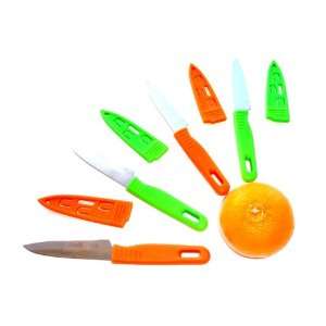  Best Colorful Paring Knife with Sheath Set of 2 Hot Neon 
