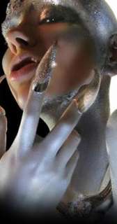 False Nail Gold Crystal Claw Paw Talon Finger RING New  
