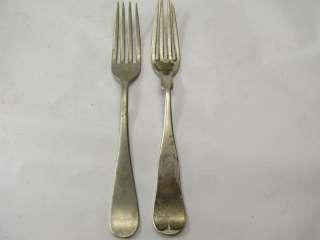 Vintage Lot of 2 Forks Wm Rogers Silver Nickel  