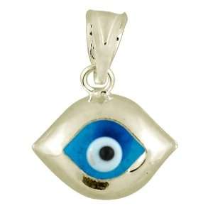  Sterling Silver Evil Eye Pendant. Gift Box Included 