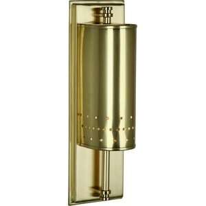 Robert Abbey 7400 Milo   One Light Small Wall Sconce, Natural Brass 