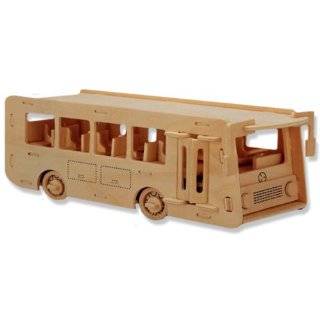 Wooden Puzzle   Coach Bus Model  Affordable Gift for your Little 