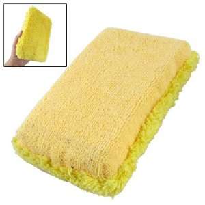  Amico Vehicles Car Cleaning Wash Yellow Microfiber Sponge 